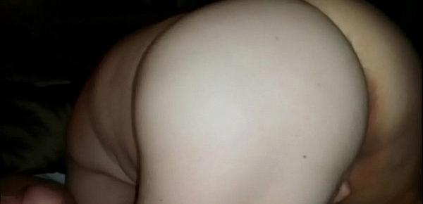  Horny BBW getting her ass fingered while she masturbates